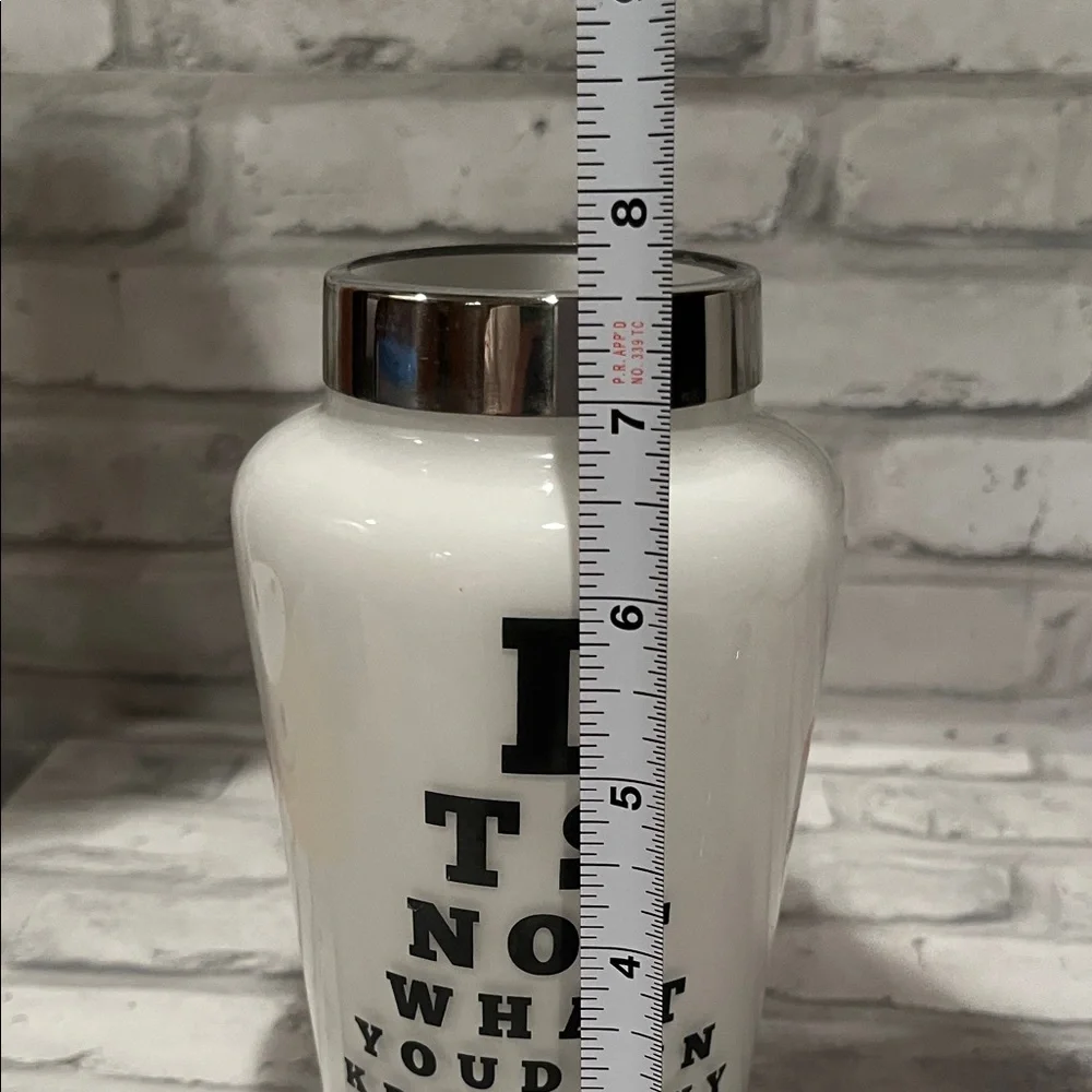 White eye test glass cocktail shaker glass Bottle liquor alcohol protein matcha